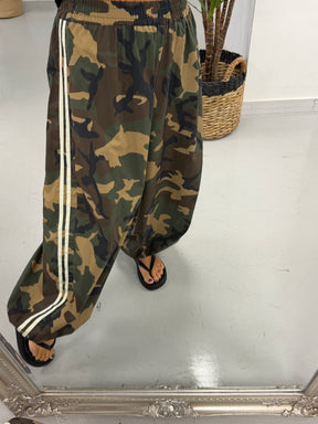 Camo Stripe Balloon Pants