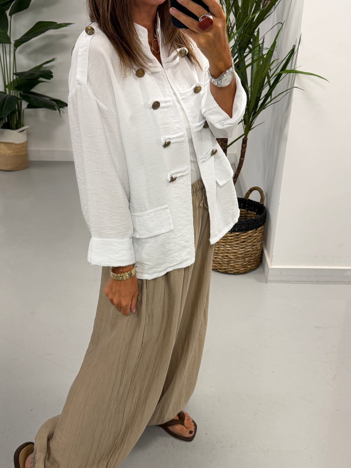 Military Jacket - White
