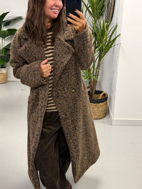 Dakota Boyfriend Coat  - Chocolate