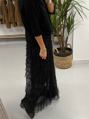 The Carrie Tulle Skirt - Black