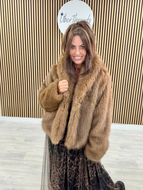 The Light Chocolate Faux Fur