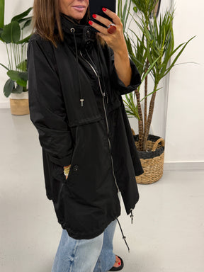 Fly Toggle Back Jacket - Black