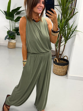 The Weekend Slouch Balloon Set - Khaki