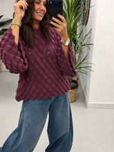 Soft Touch Tear Drop Knit - Aubergine (Size 8 - 16)