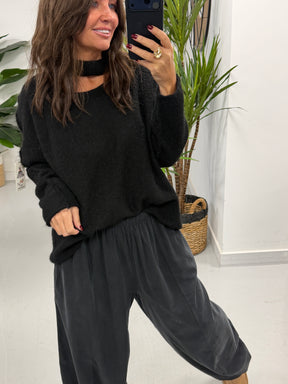 The Barrel Needlecord Joggers - Charcoal (Size 10-18)