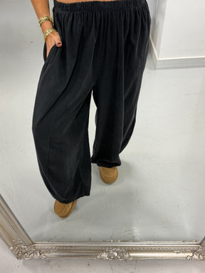 The Barrel Needlecord Joggers - Charcoal (Size 10-18)