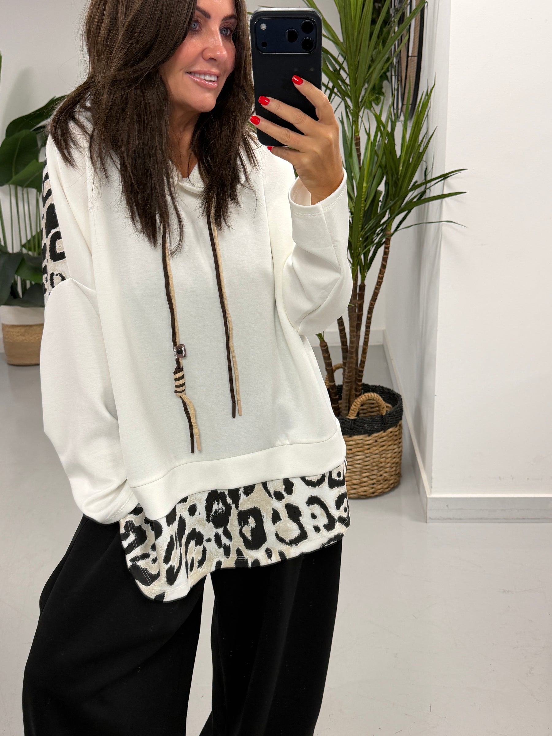 Animal Scuba Hoodie - Winter White