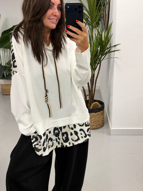 Animal Scuba Hoodie - Winter White