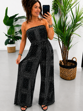 The Valencia Bandana/Bandeau Jumpsuit - Black
