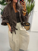 PRE ORDER The Urban Ruched Jacket - Chocolate
