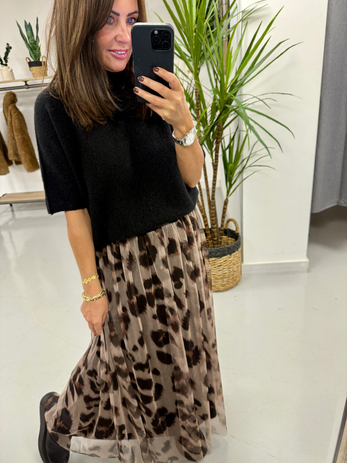 The Bradshaw Tulle Skirt - Light Animal