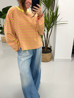 Sugar Rush Leisure Sweat- Pink/Green