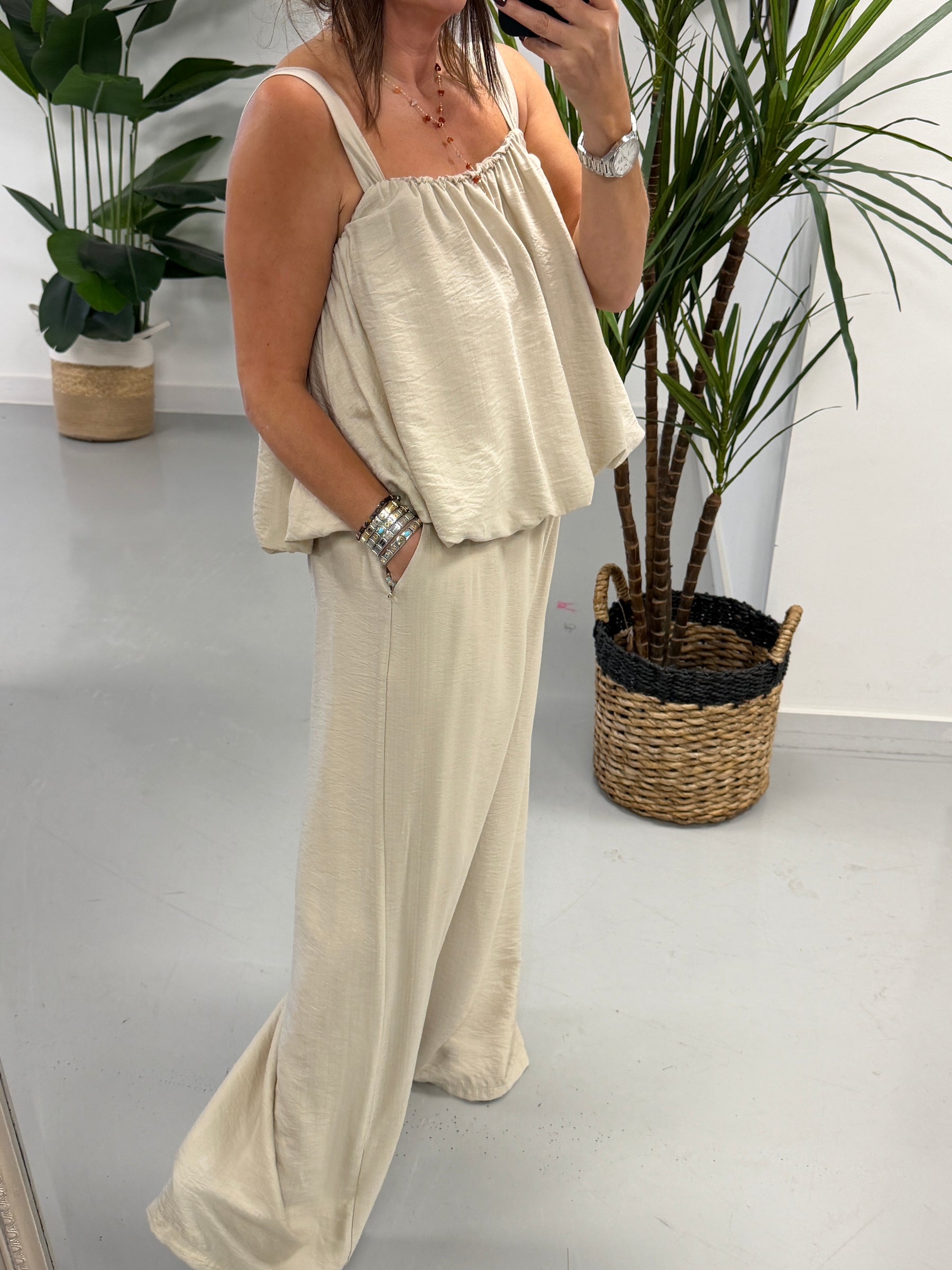 Bubble Inspired Co Ord - Cream