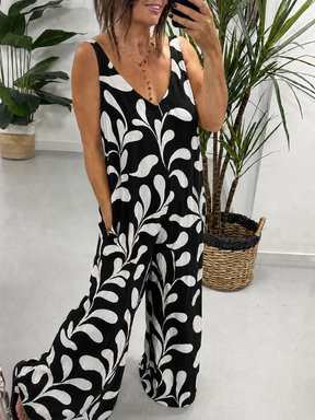 The Tropical Jumpsuit - Black