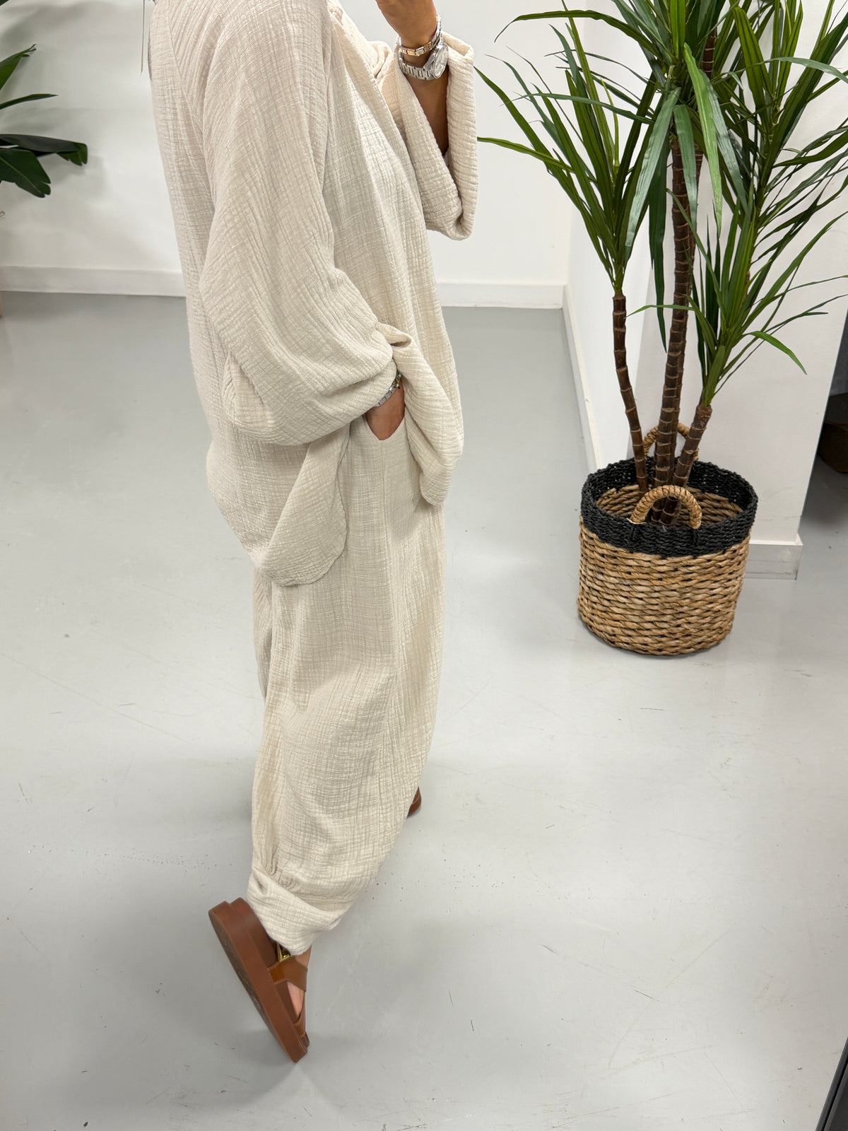 The Morrocan Balloon Trousers - Stone