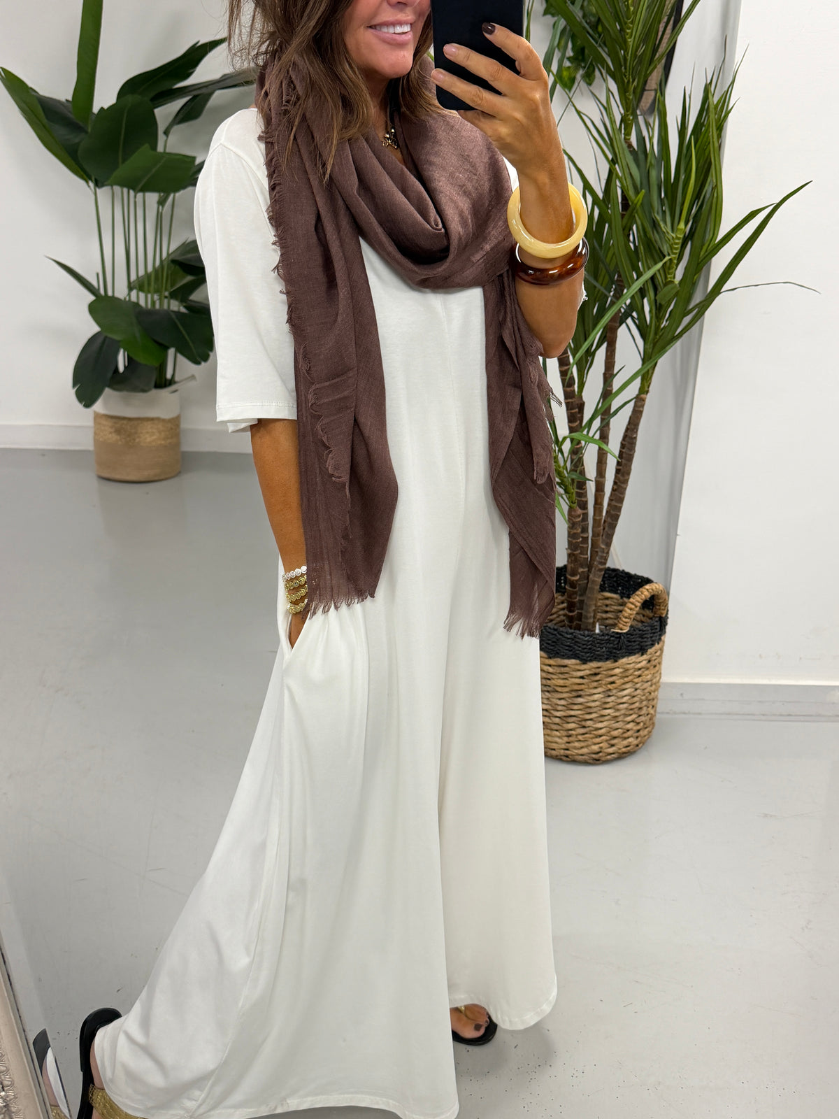 Jasmine Jumpsuit - Antique White
