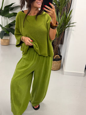 The Barrel Needlecord Joggers - Pistachio