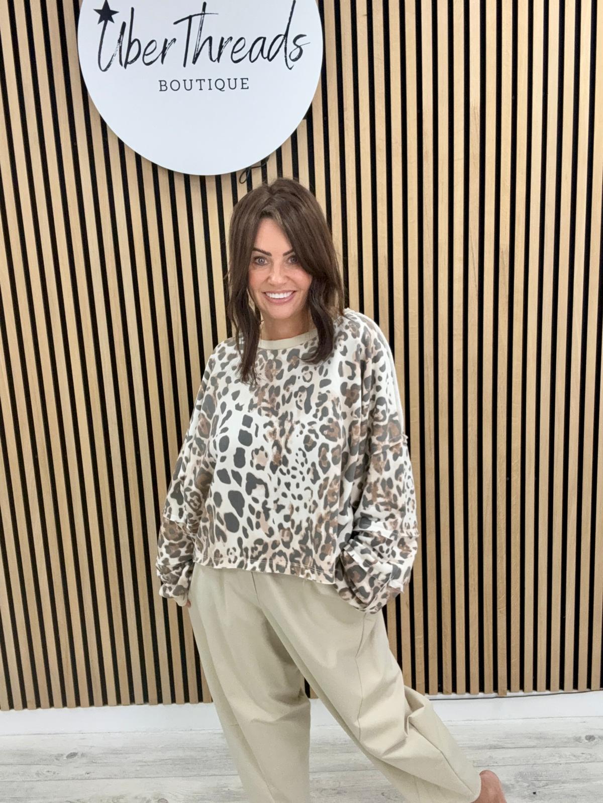 The Mya Animal Cropped Jersey