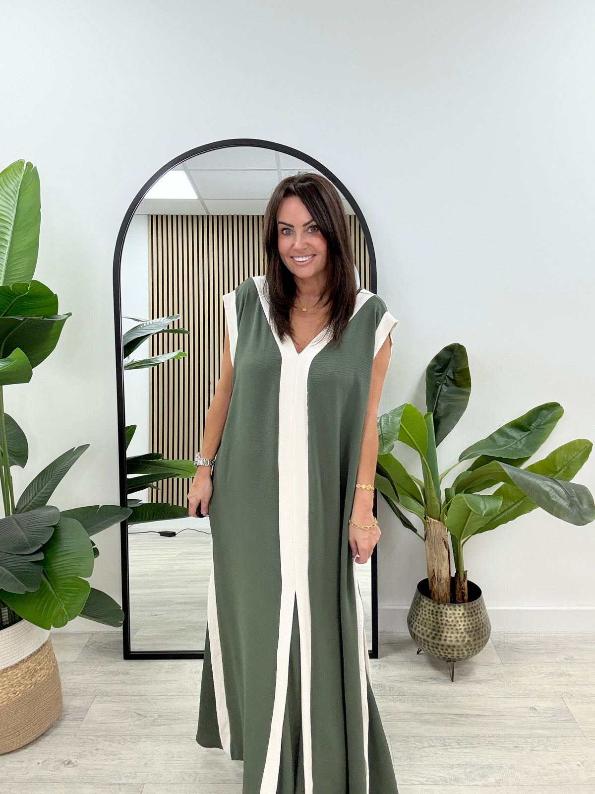 The Remie Maxi Dress - Khaki
