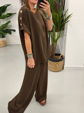 Military Two Piece - Chocolate