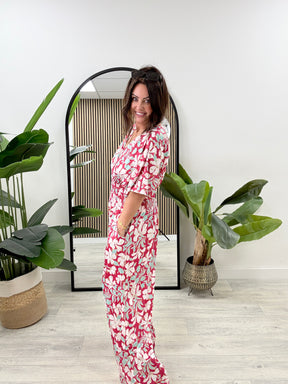The Botanical Jumpsuit - Pink