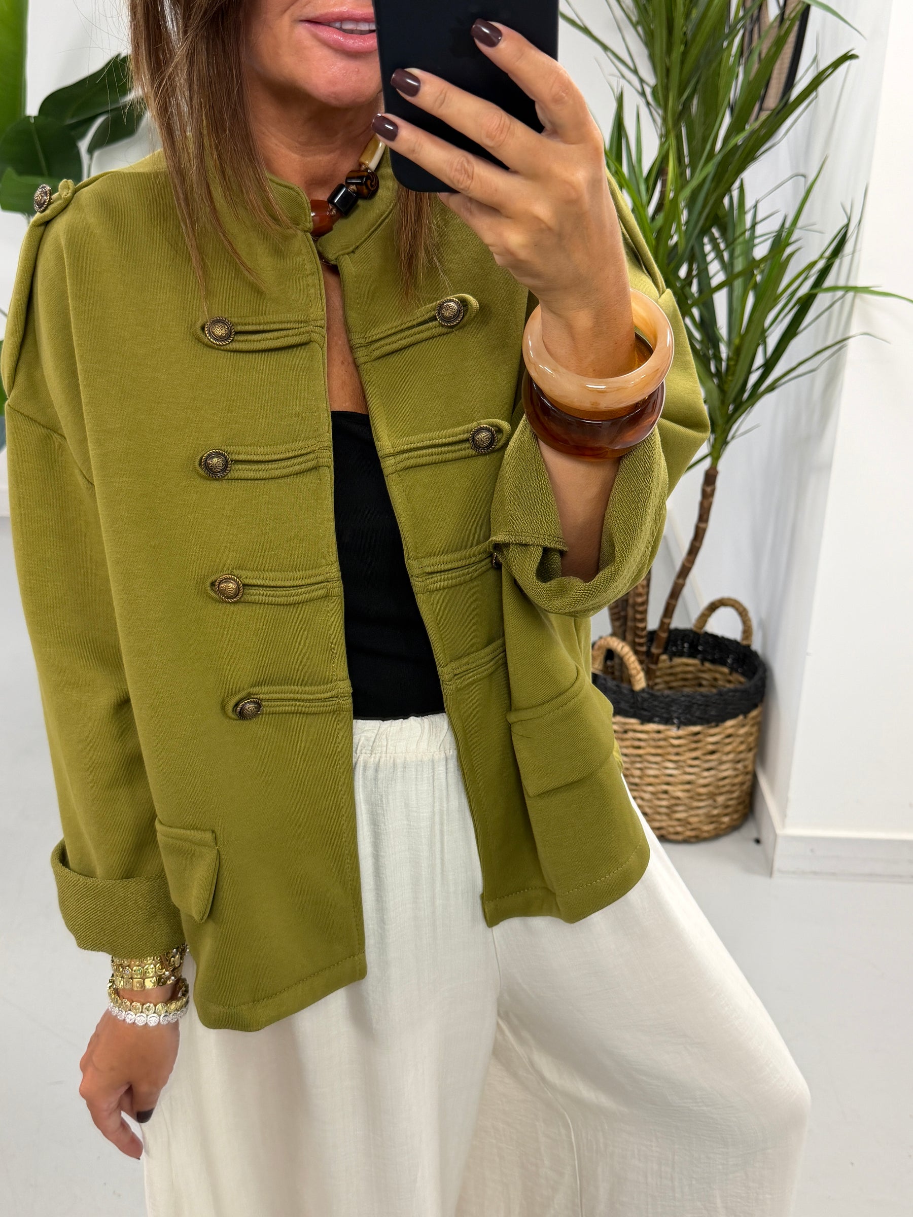 Zeta Otto Military Jacket - Olive