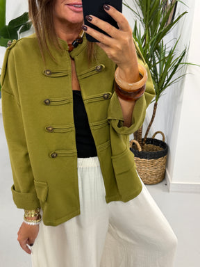 Zeta Otto Military Jacket - Olive