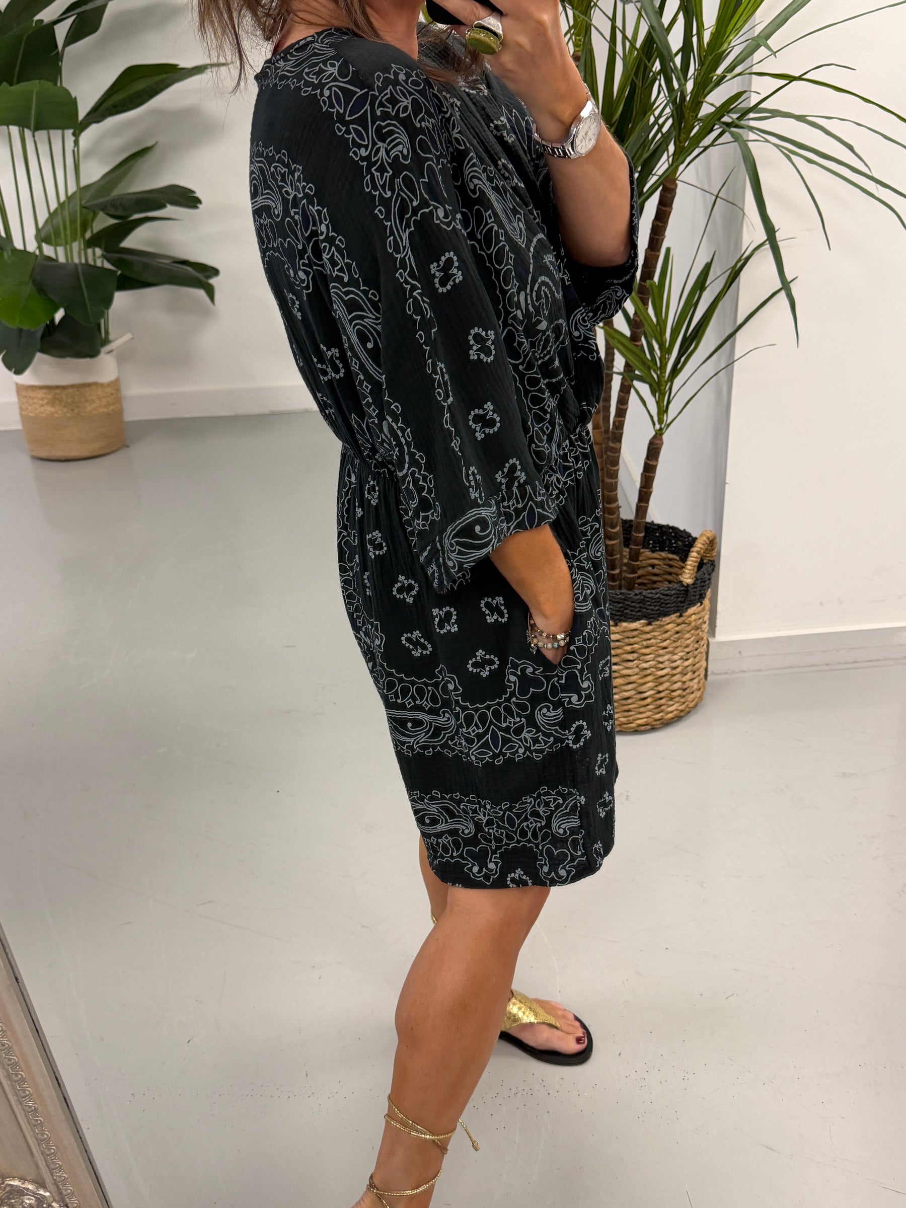The Bandana Valencia Playsuit - Black