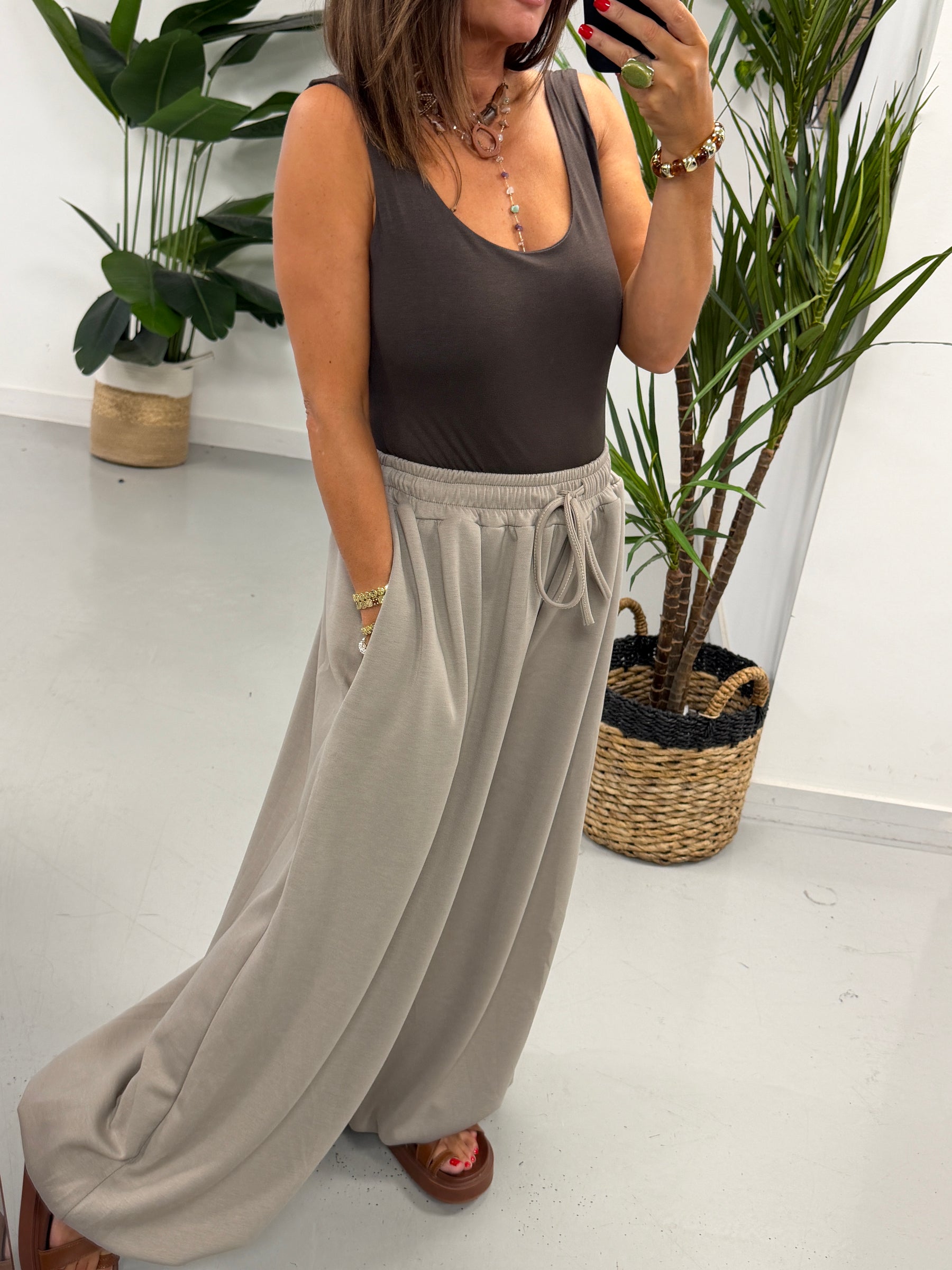 The Soft Touch Balloon Joggers - Taupe