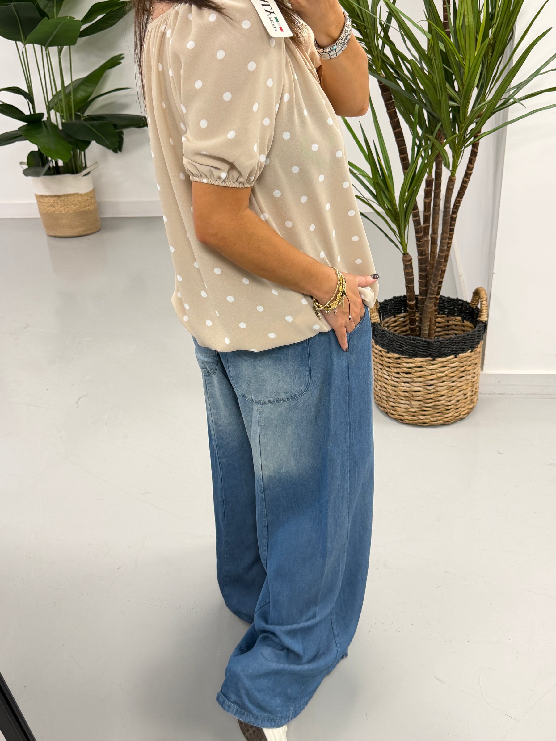 A Spot of Summer Bardot - Stone