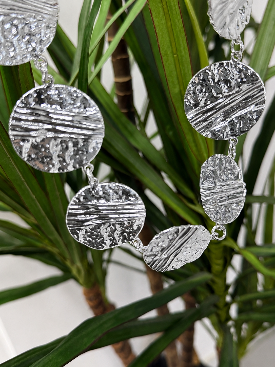 Silver Disc Necklace