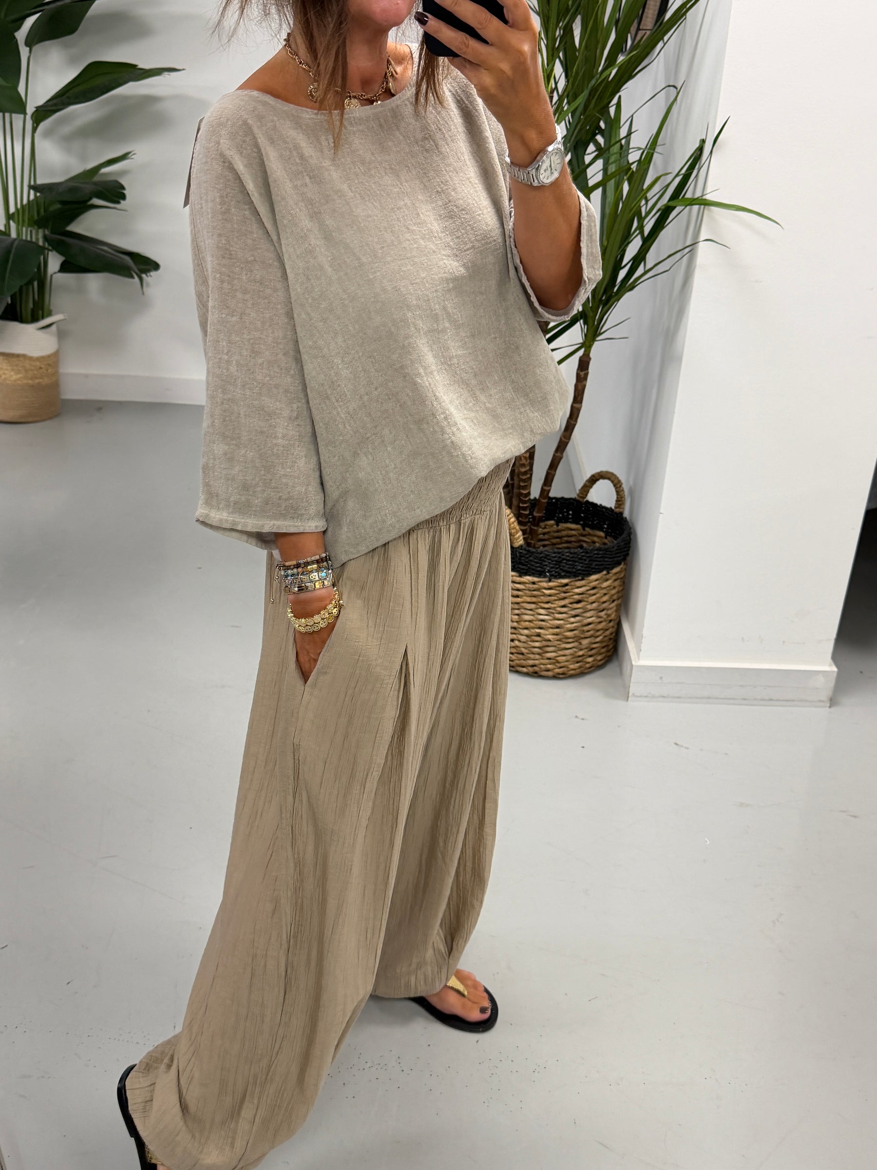 Basic Cotton Top - Fawn