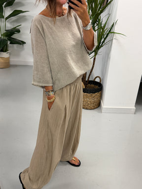 Basic Cotton Top - Fawn