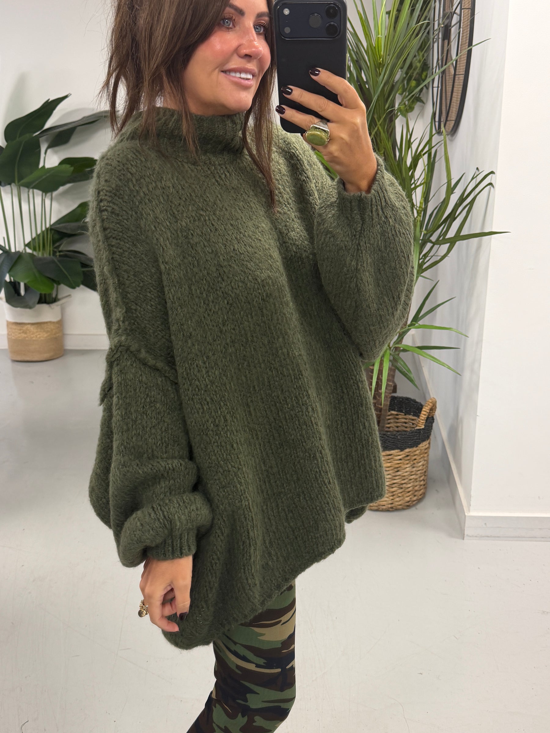 The Rustic Soft Knit - Khaki
