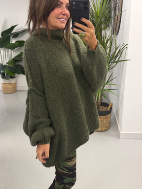 The Rustic Soft Knit - Khaki