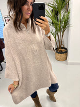 The Enzo Zip Soft Knit - Oatmeal