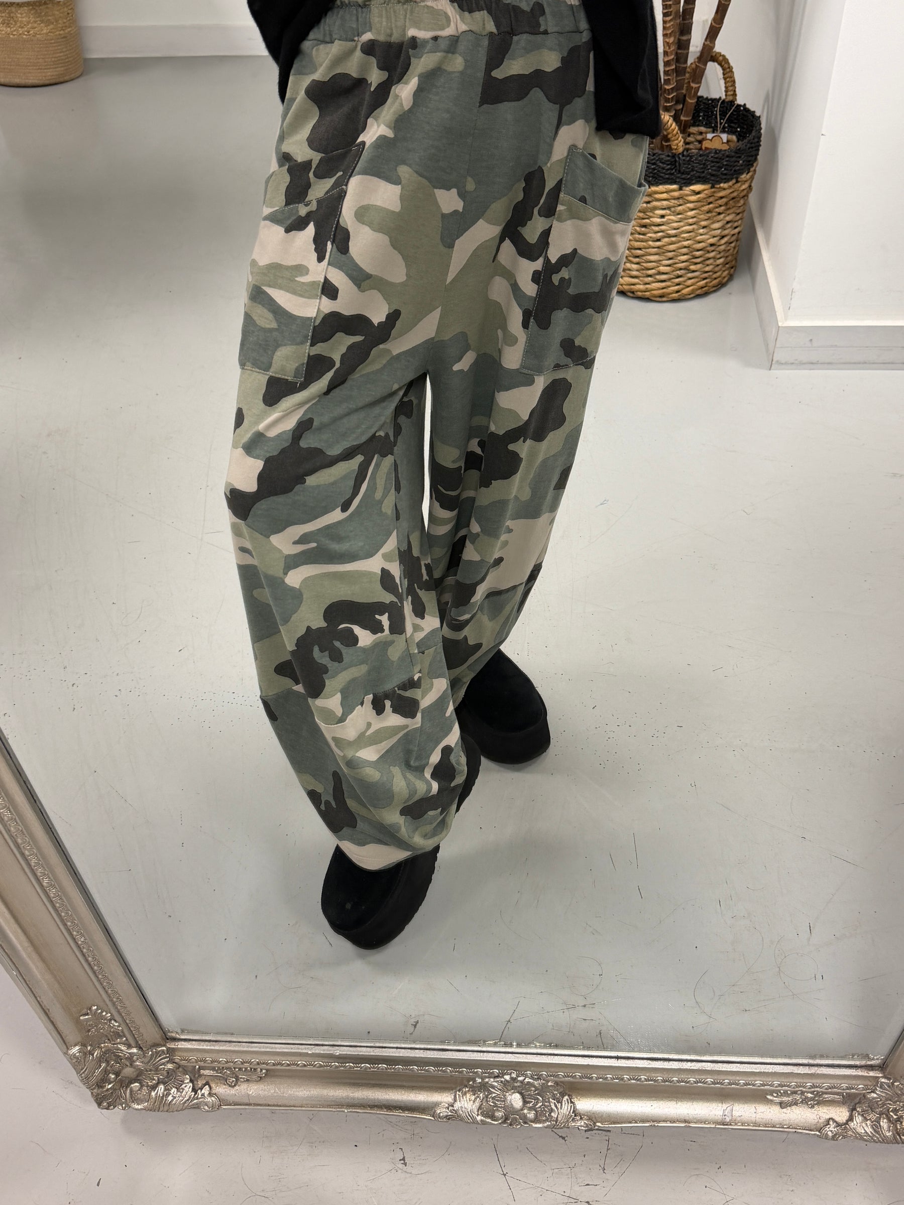 The Camo Tulip Jersey Joggers