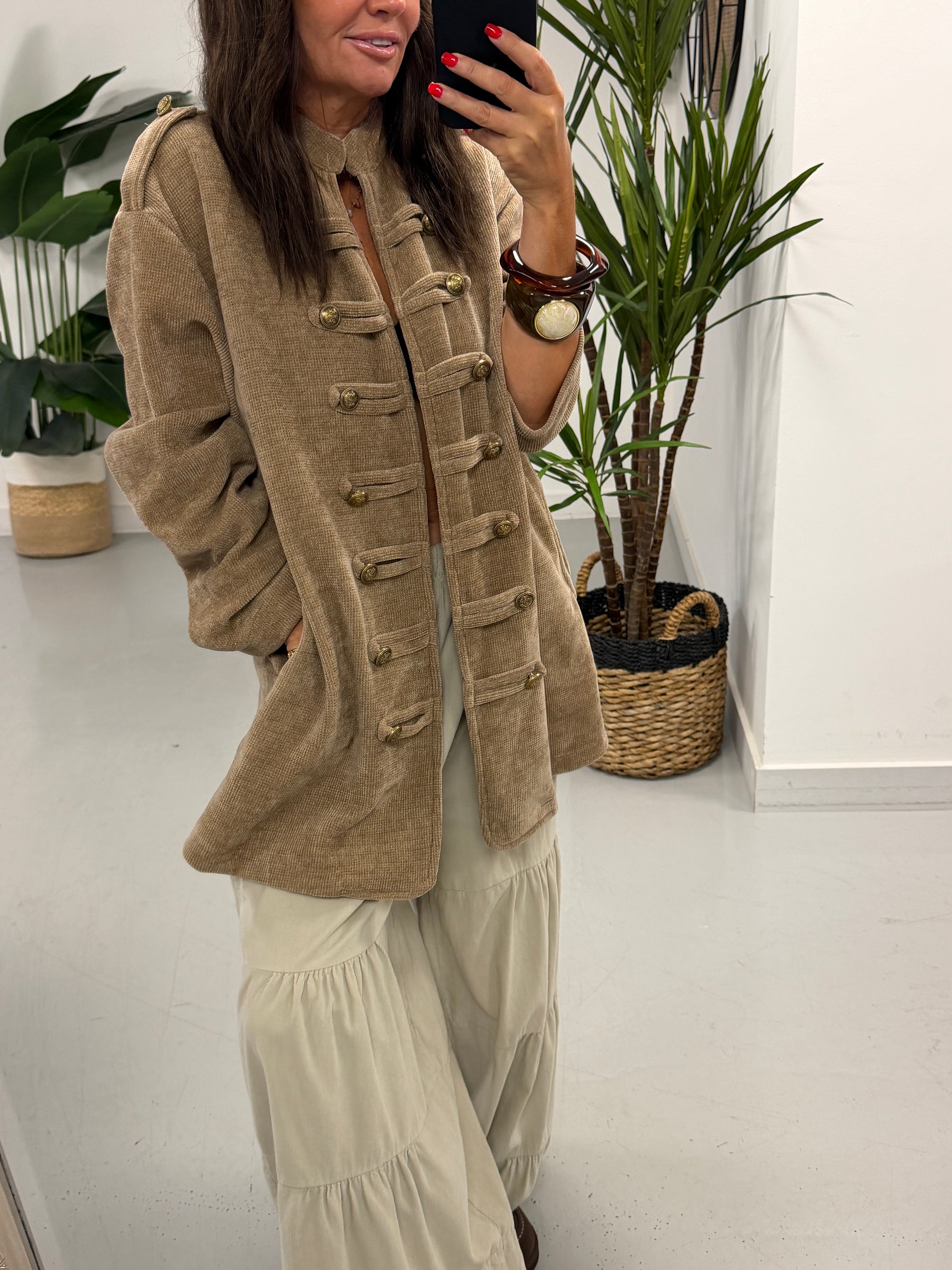 The Big Softie Military Jacket - Soft Camel