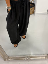 The OG TicToc Crinkle Balloon Trousers - Black