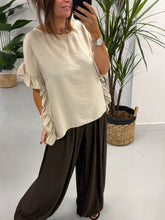 The Side Frill Tunic - Cream