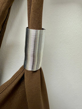 The Spring Shoulder Maxi - Chocolate