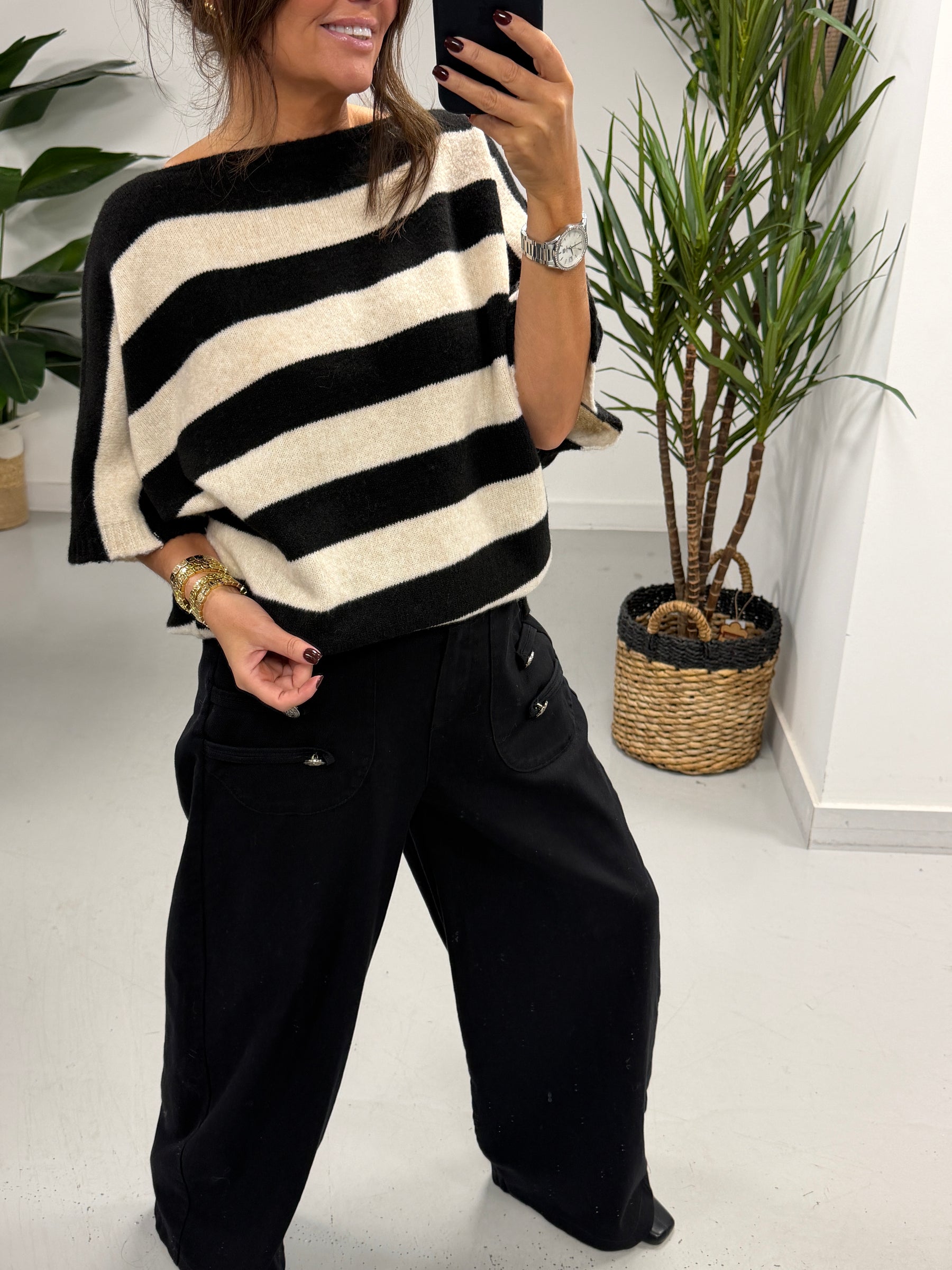 Savannah Military Jeans - Black (Size 12/14)