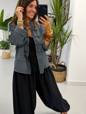 Military Jacket - Denim Blue