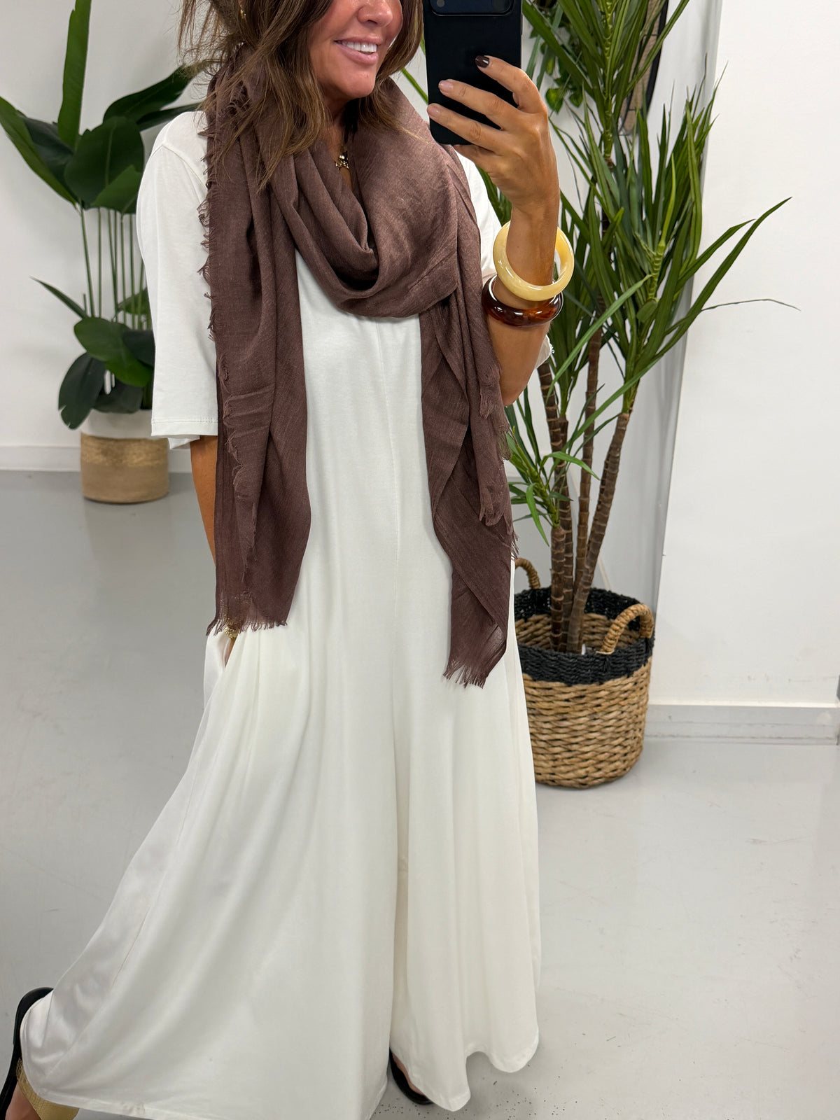 Jasmine Jumpsuit - Antique White