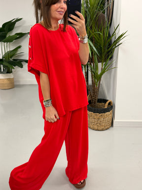 Military Two Piece - Red