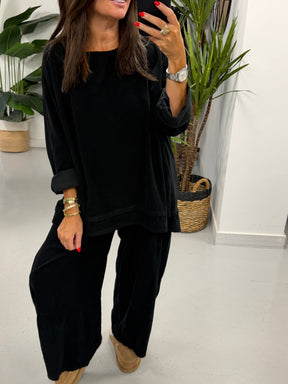 The Needlecord Tunic - Black