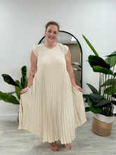 Camden Pleated Maxi Dress - Stone