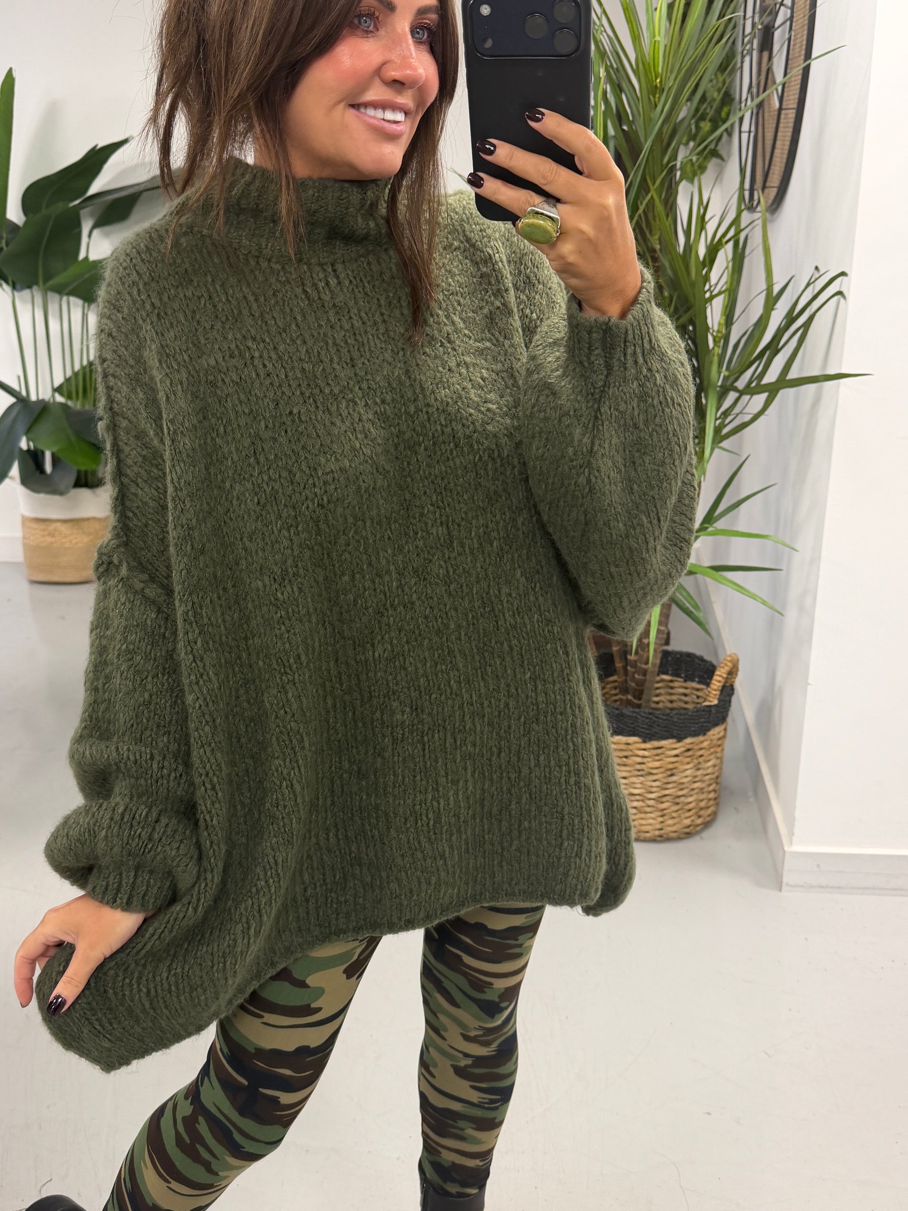 The Rustic Soft Knit - Khaki