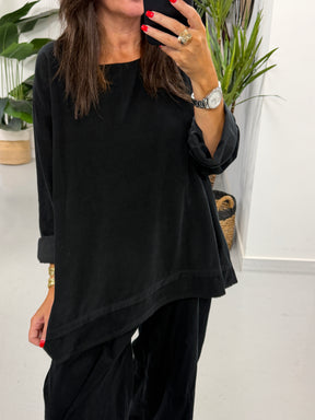 The Needlecord Tunic - Black