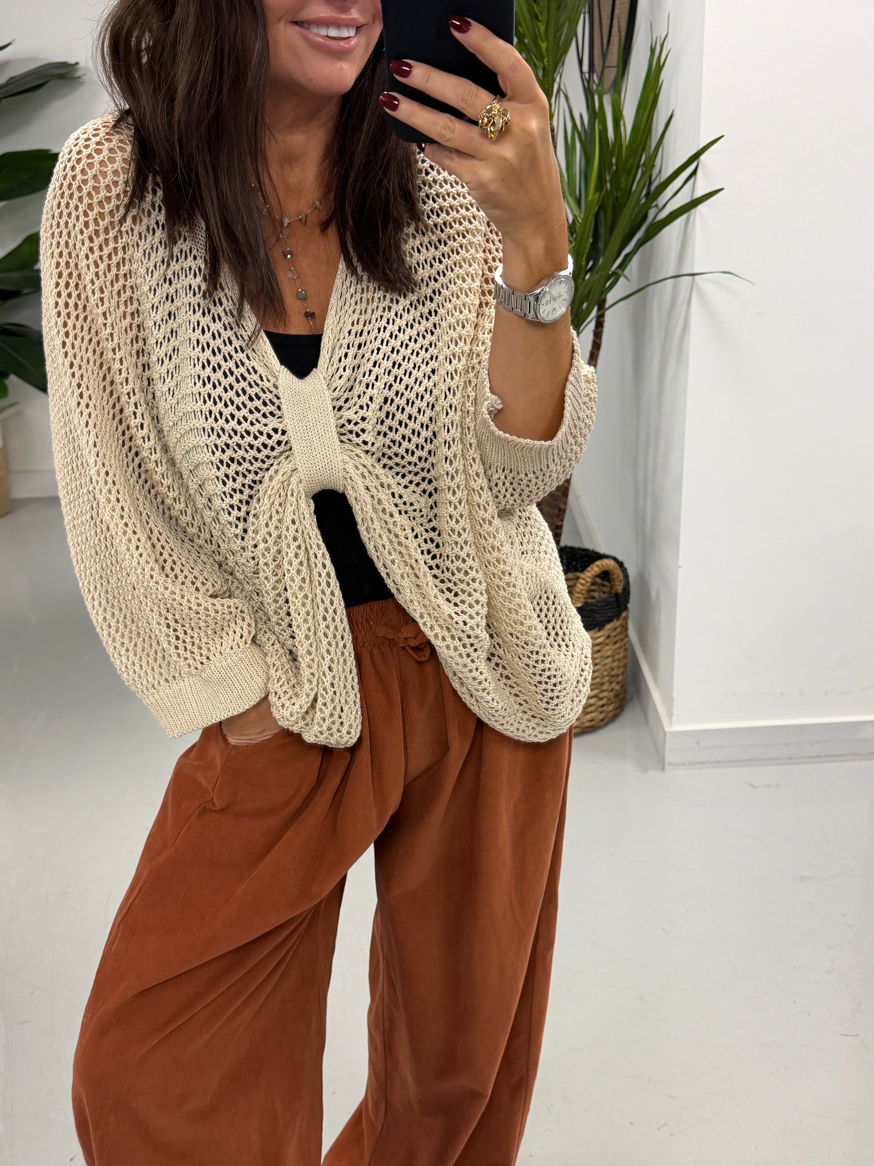 The Autumn Loose Knit - Cream (Size 10-16)